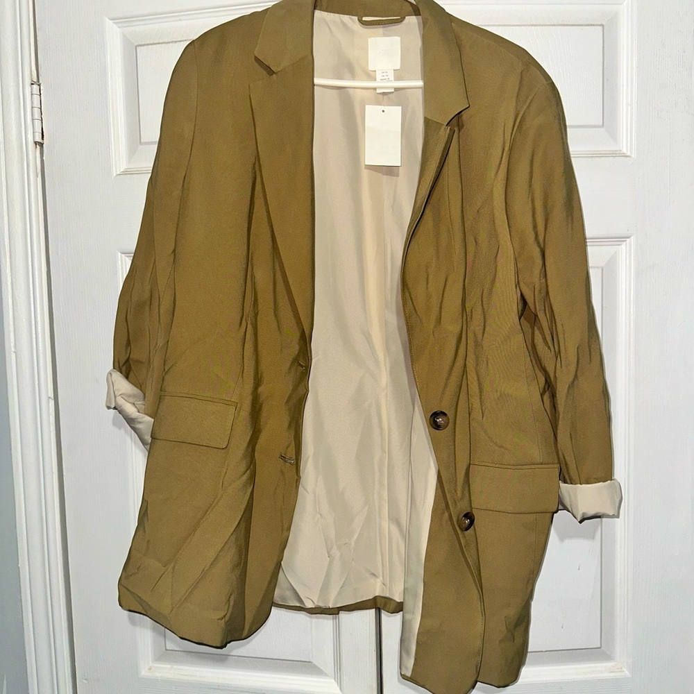 Oversized Khaki Blazer